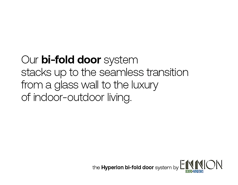 Hyperion bi-fold door system by ENNION